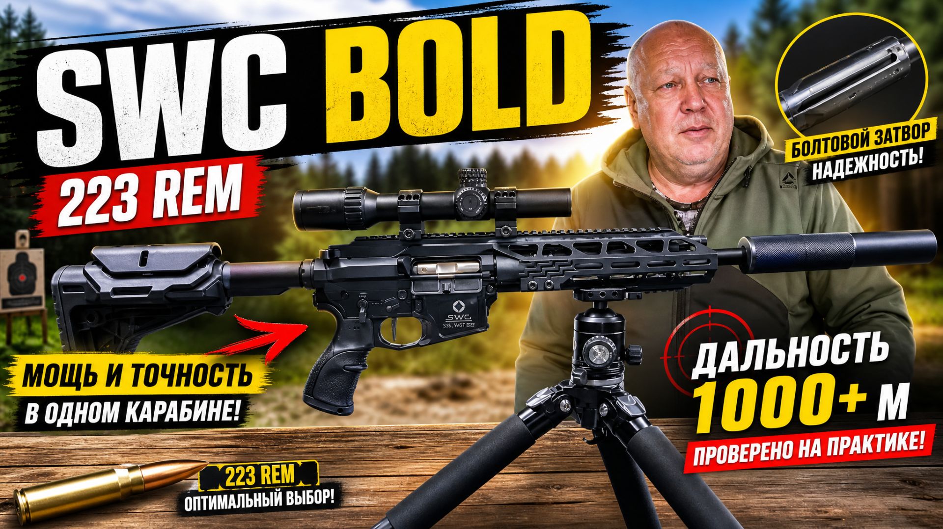 �SWC BOLD .223 Rem — Первый взгляд на новую модель смотреть онлайн