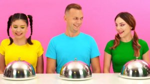 Челлендж. Шоколадная Еда vs Настоящая еда # Фантастическая Кулинарная Битва Fun Challenge