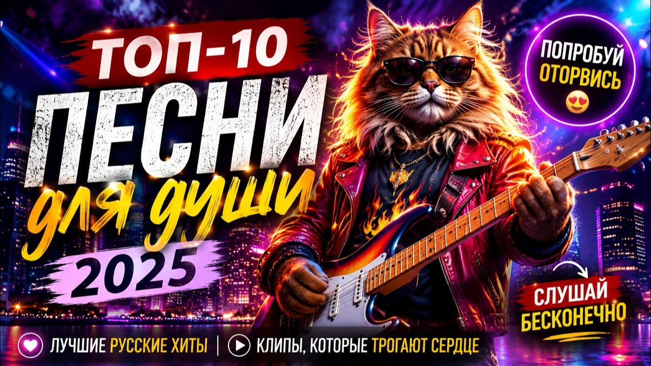 ТОП-10 Лучших Русских Песен для Души 2025 Самые Красивые Хиты и Клипы 💫ТОП  Бомбическая музыка