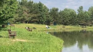 поимка карпа на большом водоёме