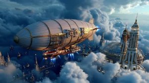 Year 2500 Colossal Futuristic Sky City   Sci-Fi Ambient Sound