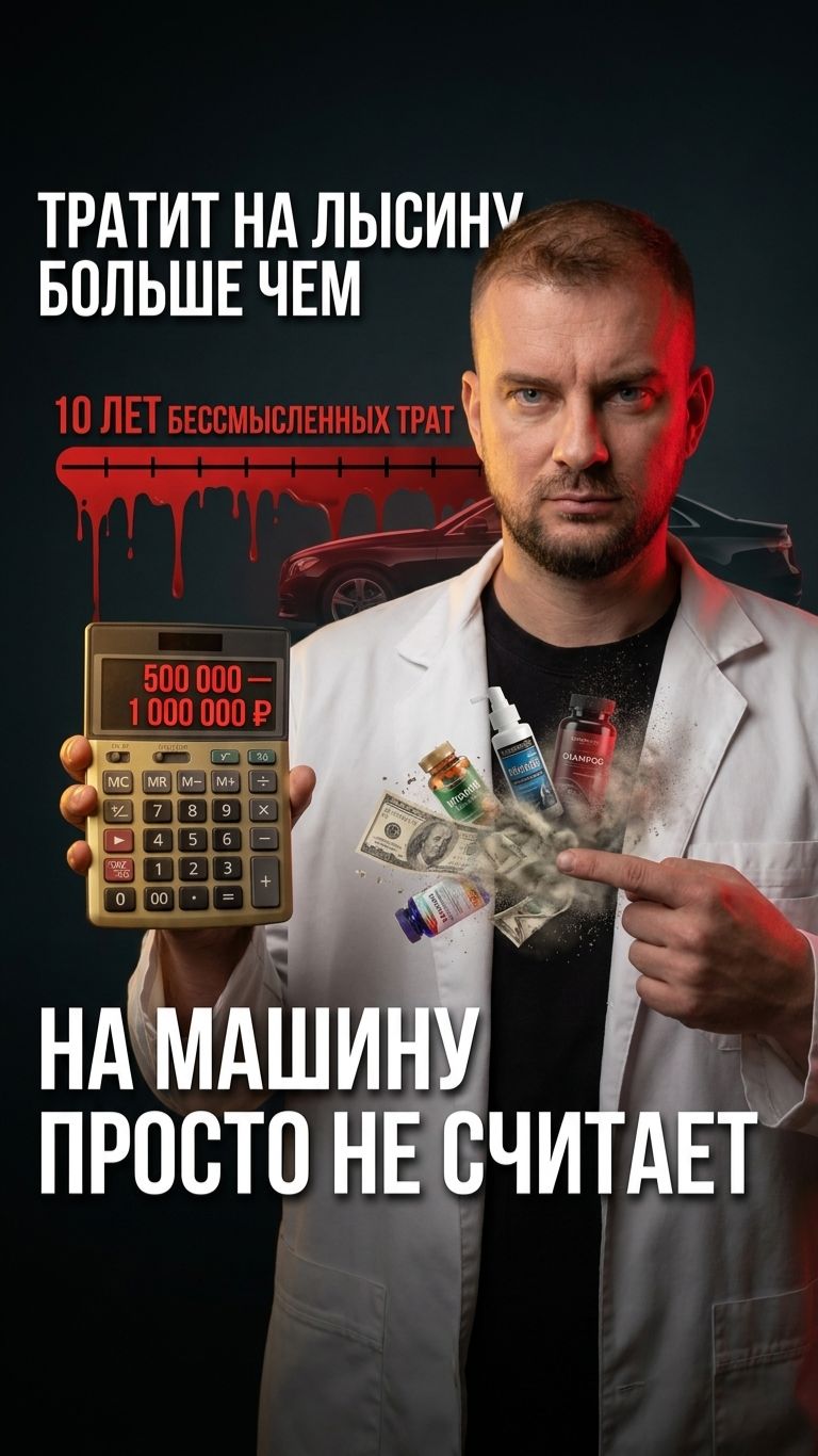 💸 Сколько вы потратили на залысины? Считаем вместе