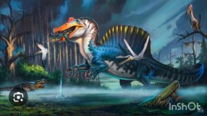 spinosaurus maribis едит