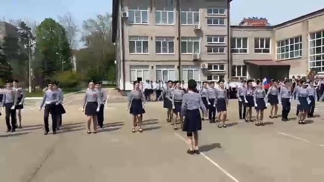 Смотр строя и песни, юнармейцы, отряд «Морские волки», г. Краснодар, 6 "г" класс (2026)