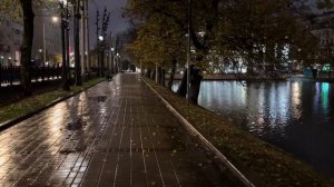 Ночная прогулка под дождём по совершенно пустой Москве 😱 Центр города