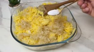 Самый Вкусный Рецепт из картошки в духовке Просто натрите картошку и добавьте 2 простых продукта