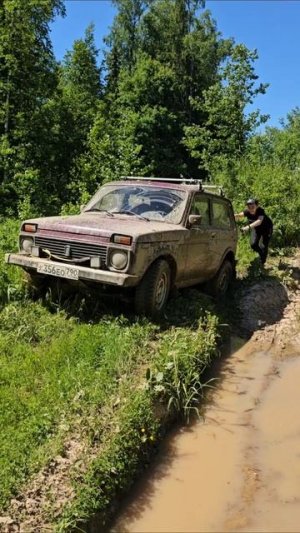 Офф-роуд, тянем, толкаем, ползем напролом! 🚜💪⛰️ #оффроуд #тяга #ползем #бездорожье #софрино