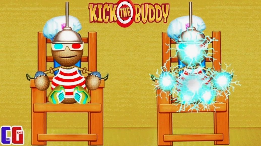 Антистресс Против Электрического Стула! Уничтожь любым способом - Kick the Buddy
