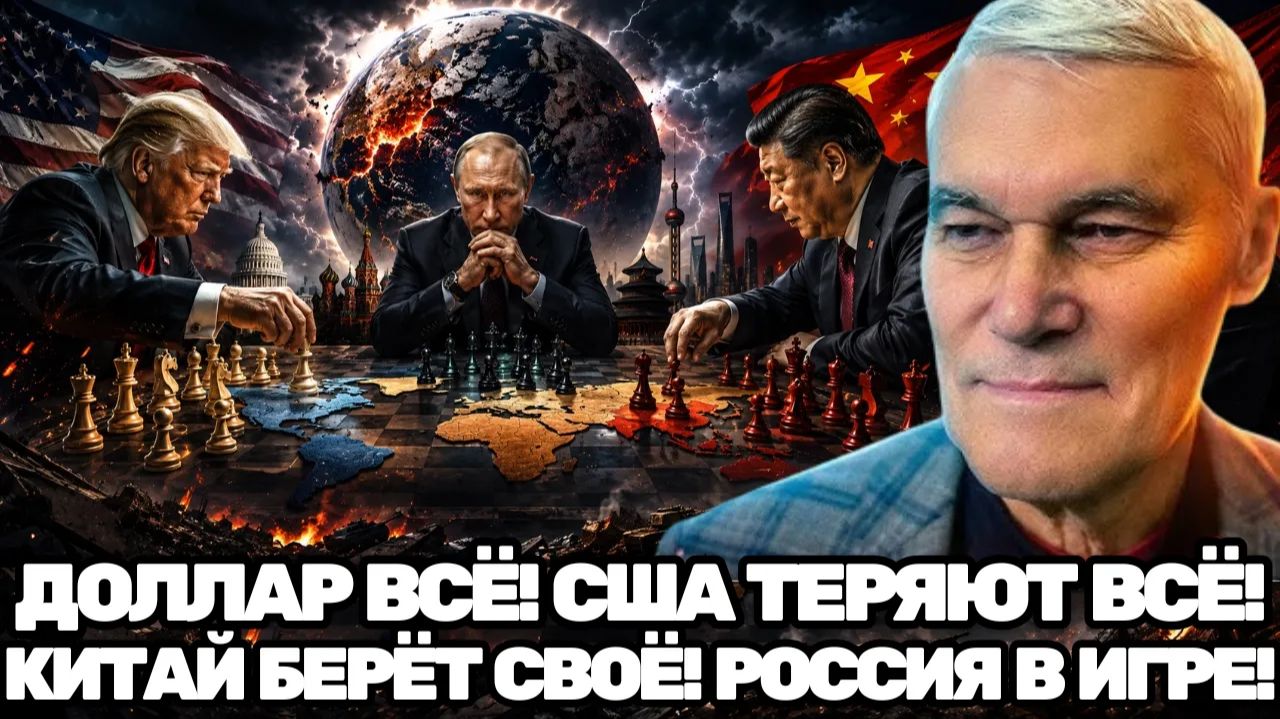 Константин Сивков Обвал доллара запустит передел мира План России, Китая и США шокирует экспертов смотреть онлайн