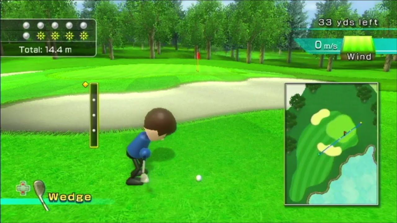 Wii Sports Гольф Тренировка