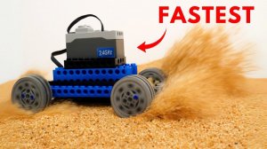 10. Тест скорости автомобиля LEGO на песчаной местности #Умное Лего
