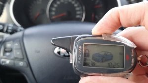 Установка времени и автозапуска на автосигнализации SCHER-KHAN MAGICAR 11 на KIA SORENTO XM FL 2014