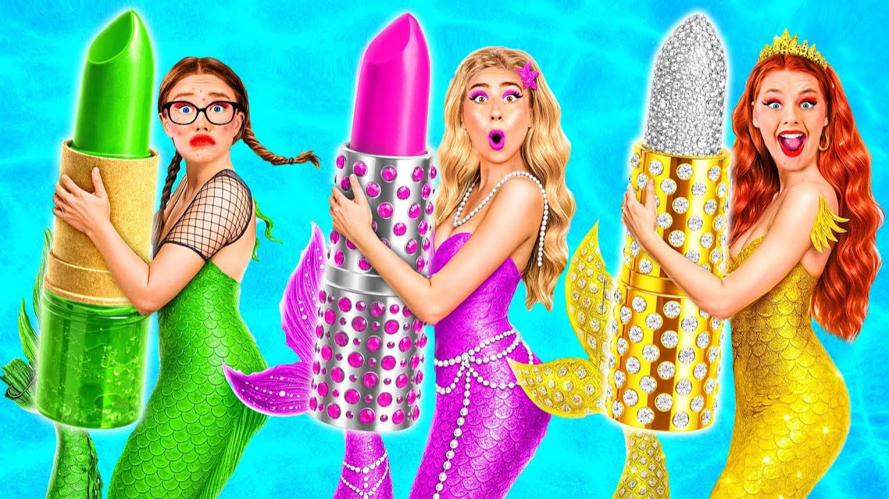 Rich vs Broke vs Giga Rich Mermaid смотреть онлайн