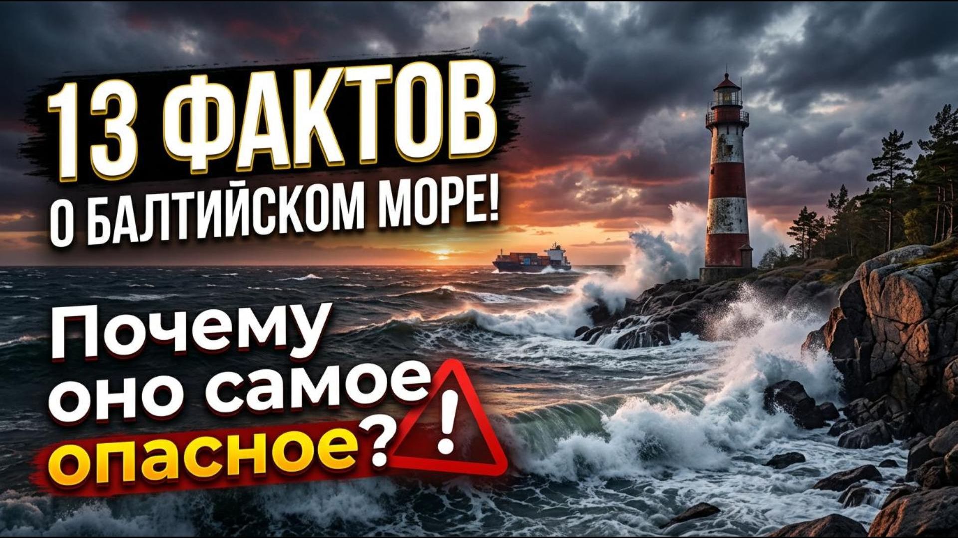 13 Фактов о Балтийском море! Почему оно САМОЕ ОПАСНОЕ в мире? смотреть онлайн