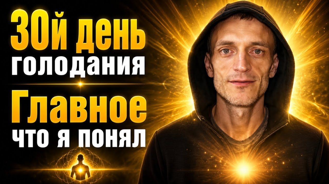 30й день голодания. Главное что я понял