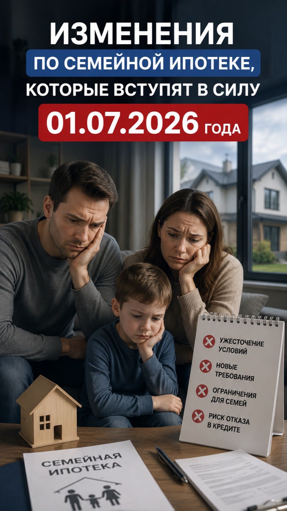 Марат Хуснуллин про изминения по семейной ипотеке 01.07.2026