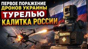 Первое поражение дронов Украины турелью Калитка России