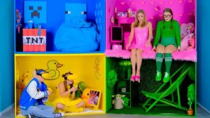 Розовая Еда vs Голубая Еда Челлендж # Потрясающие Кухонные Хитрости от Fun Challenge