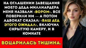 На оглашении завещания моего дедушки-миллиардера меня назвали вором, но затем скрытая камера...