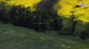 Боевая работа расчета САУ «Акация»
