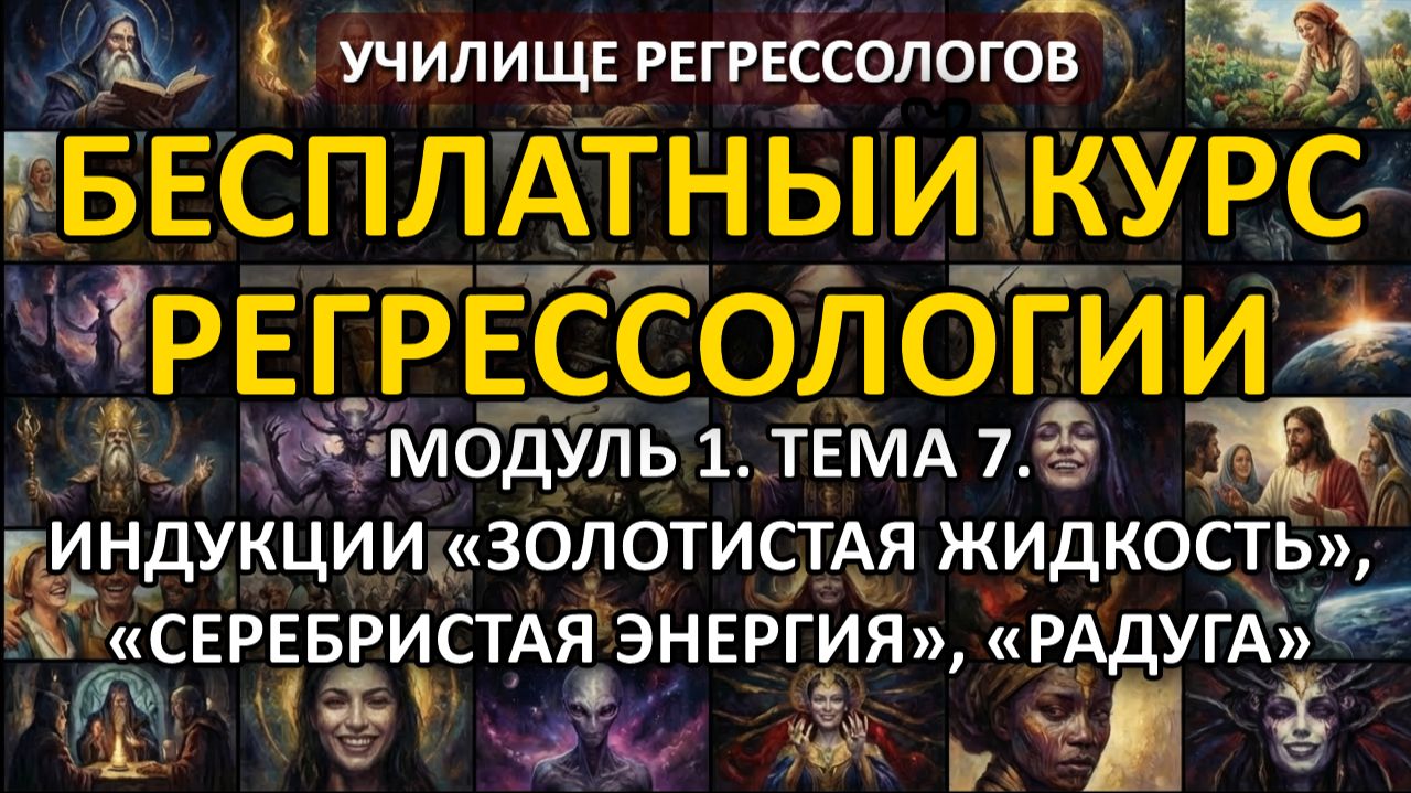 МОДУЛЬ 1. ТЕМА 7. Индукции «Золотистая жидкость», «Серебристая энергия», «Радуга»