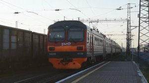 Электропоезд ЭД9М-0139. Покатушки от Присягино до Развилки+отправление и ЭДТ.