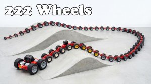 Создание супердлинного автомобиля из Lego с 222 колесами #Умное Лего