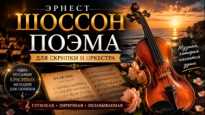 🎻 Шоссон — одна из самых красивых мелодий для скрипки