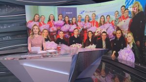 Российских синхронистов встретили во «Внуково» после триумфа в Люксембурге