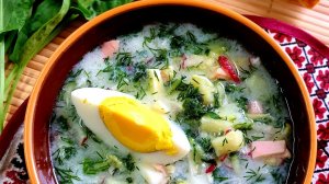 Окрошка со щавелем рецепт