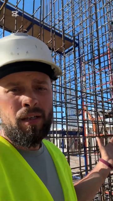 Армирование стен и колонн паркинга👷♂️