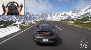 2023 Porsche 911 Turbo S   Forza Horizon 6   Steering Wheel Gameplay