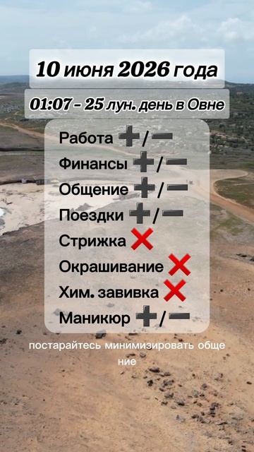 Гороскоп 10 июня 2026 года, лунный день