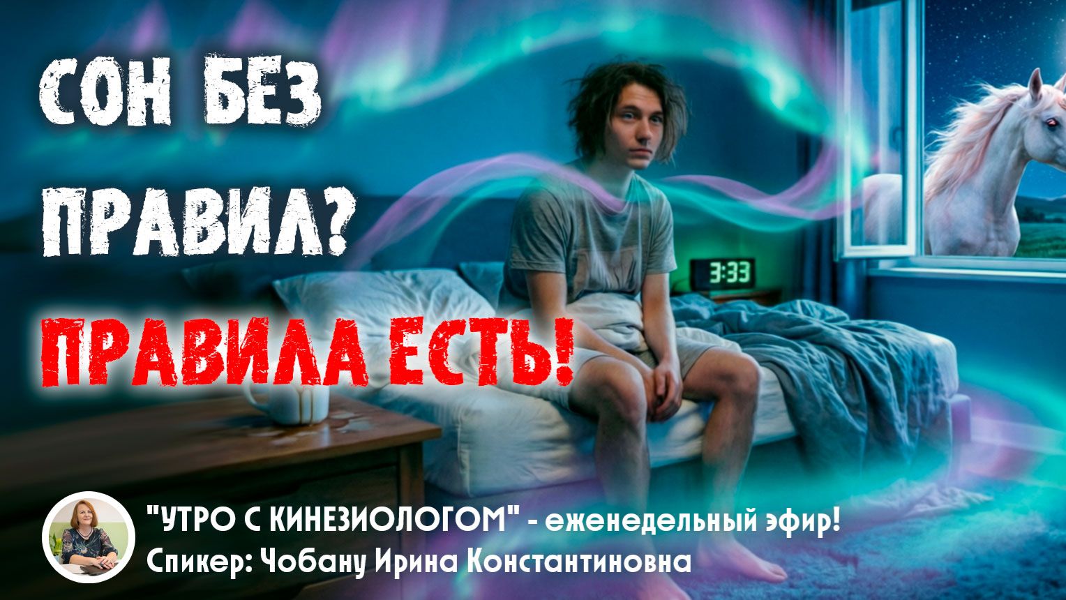 Сон без правил? Правила есть! - эфир Института кинезиологии о том, как бороться с бессонницей!