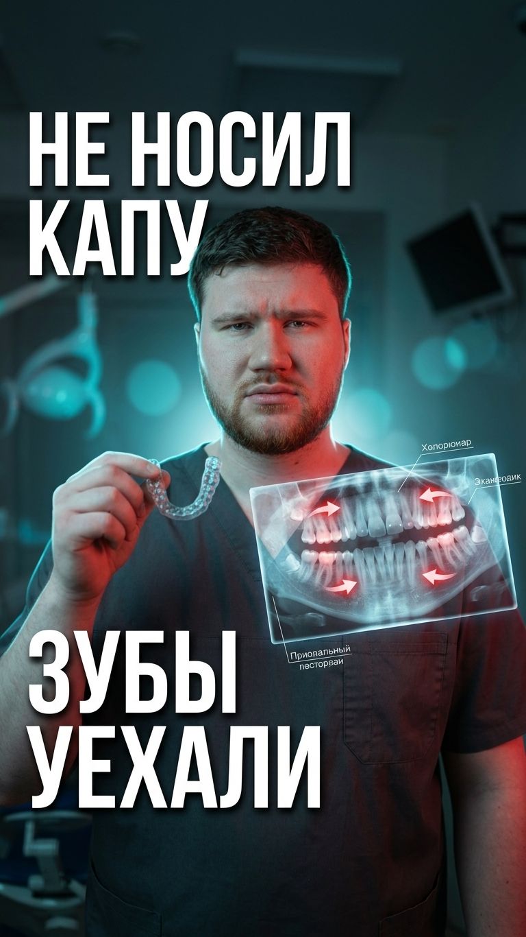 Ретейнер не садится! Зубы сдвинулись после брекетов — что делать? 🦷💸