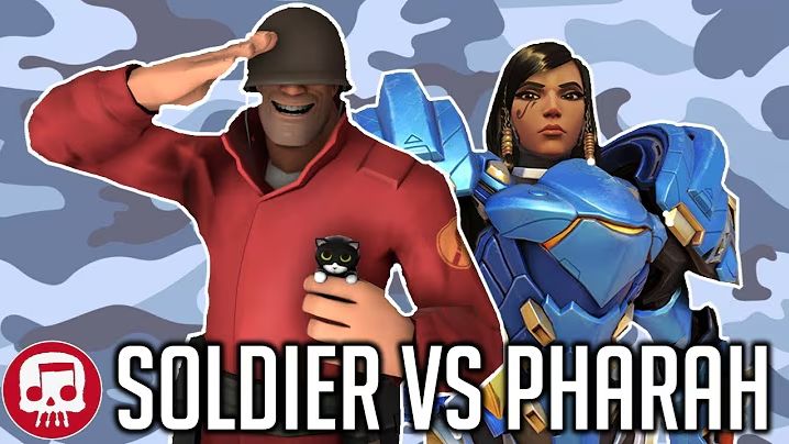 SOLDIER VS PHARAH RAP BATTLE by JT Music (Overwatch vs TF2) смотреть онлайн