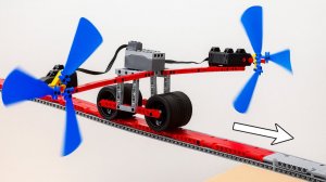 Двухпропеллерный автомобиль LEGO CROSS Узкий подвесной мост #Умное Лего