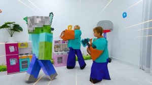 Майк и дядя чинят сломанный кондиционер - История игрушек для детей