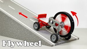 Тестирование автомобиля LEGO Flywheel Car UP на крутом склоне #Умное Лего