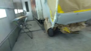 окрас кабины Хёндай HD78. 
Красим в полеуретан.