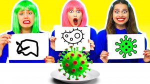 Кто Хуже Нарисует, тот это Съест Челлендж # Лайфхаки для Рисования от Ideas4Fun Challenge