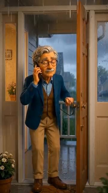 Grandpa was worried while Grandma waited alone at the rainy station [get.gt]