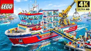 УДИВИТЕЛЬНАЯ спасательная миссия на катере скорой помощи LEGO Technic! | Забавный эксперимент Lego