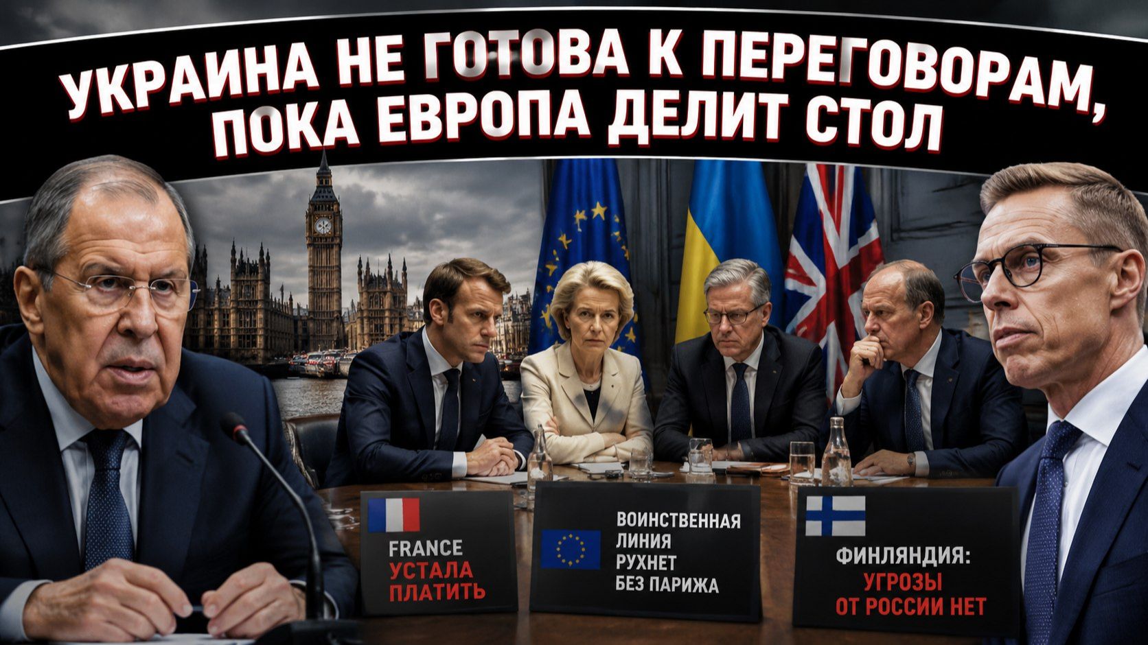 Европа попыталась перехватить мирные переговоры, но Лавров поставил точку смотреть онлайн