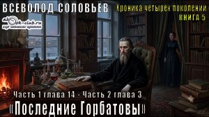 Всеволод Соловьёв «Хроника четырёх поколений» кн. 5 «Последние Горбатовы» ч. 1, гл. 14 – ч. 2, гл. 3