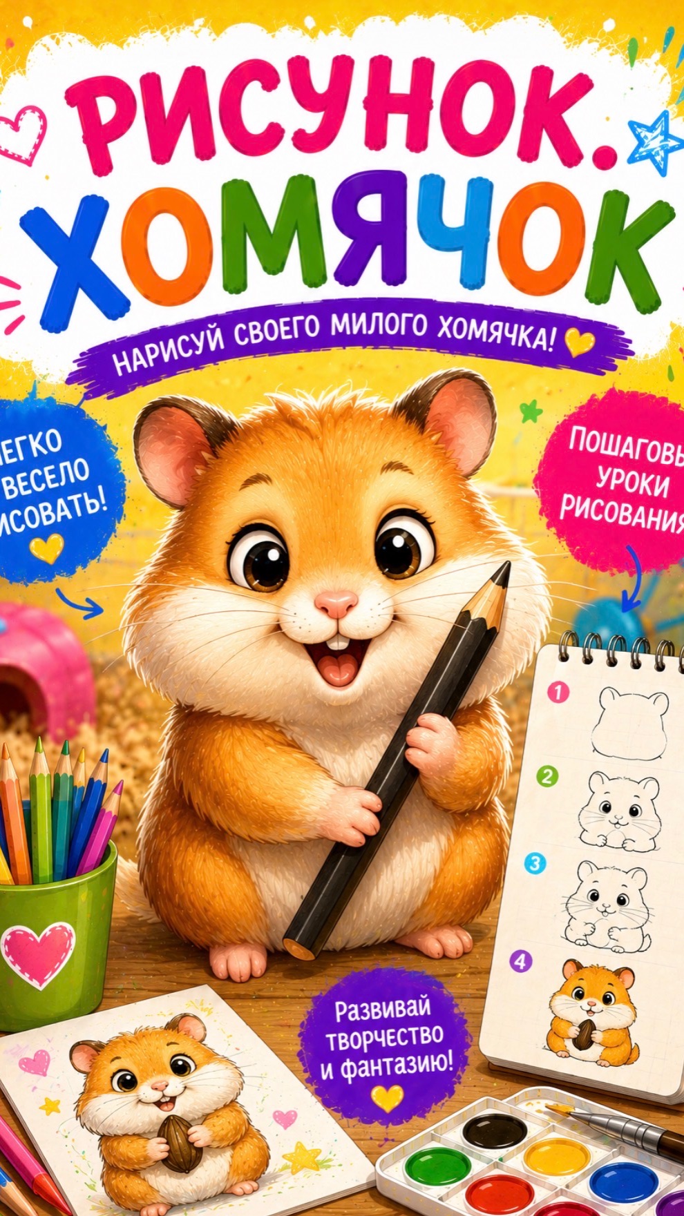 Рисунок. Хомячок смотреть онлайн