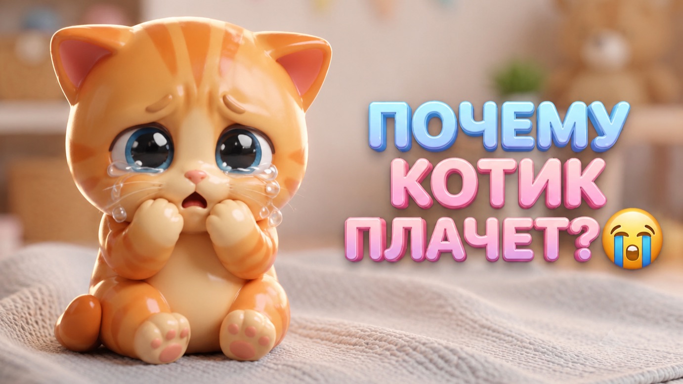 МИЛЫЙ КОТИК ПЛАЧЕТ 😱😭 ПУШИСТИК ??? ПЕСНИ МУЛЬТИКИ ДЛЯ ДЕТЕЙ МУЛЬТОПИЯ