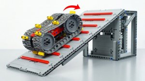 Тестирование новой гусеничной машины LEGO для подъема по неровной рампе #Умное Лего