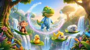 Бэби Дино учит цвета 🎨 Развивающая игра в краски — Серия 5   Мультфильм для детей и весёлые