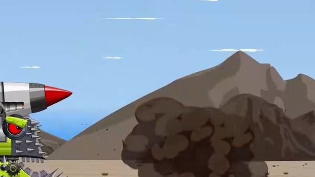 Гигантская Пила-Бульдозер-Танк Разрушает Все! Мультики Для Детей 07